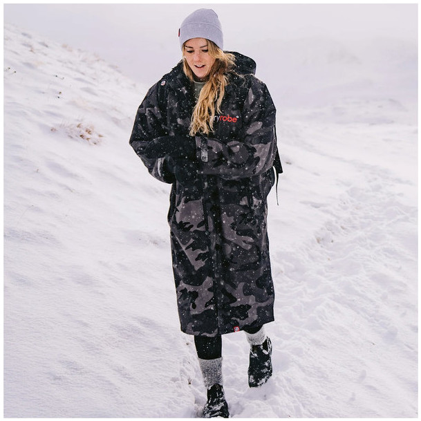 Dryrobe Advance Long Sleeve Change Robe V3 DR104V3 - Black Camo / Black